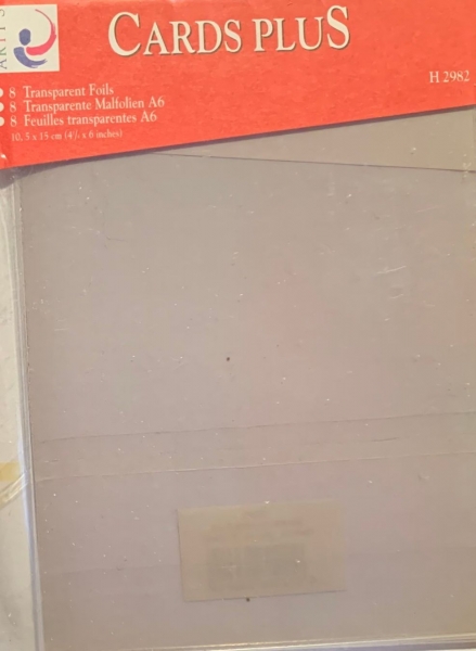 Transparente Malfolie / Passepartout-Folie